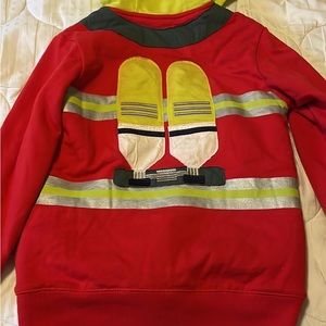 Adorable mini Boden firefighter zip up hoodie sz 12. NWOT